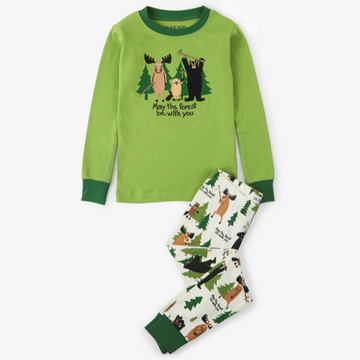 Little Blue House May the Forest be With You Boys Pajama Set